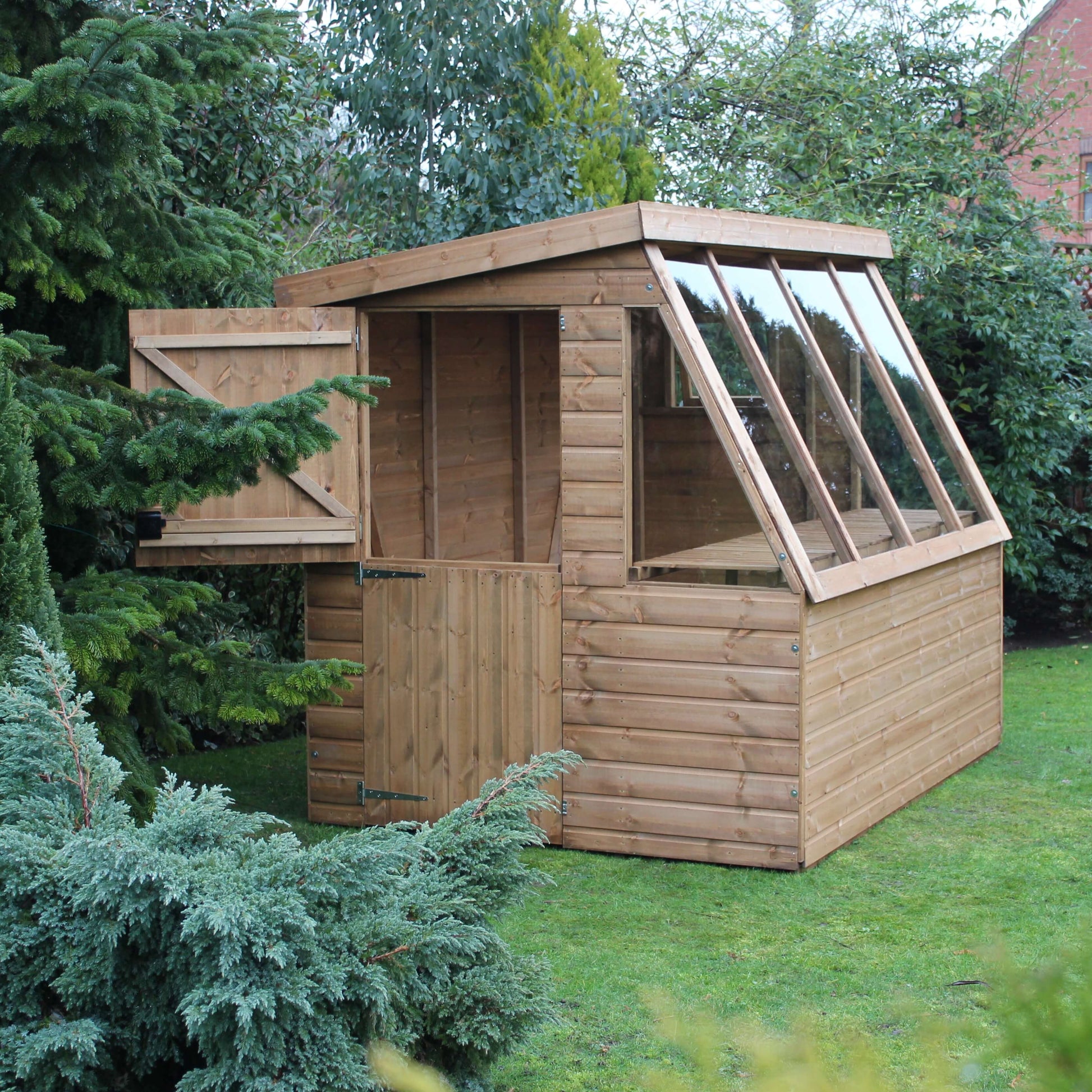 potting shed to stable door open